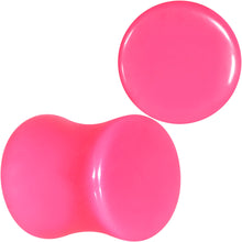 Load image into Gallery viewer, Hot Pink Acrylic Saddle Plug Set 8G to 00G