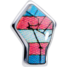 Load image into Gallery viewer, 20G 8mm Pink White Blue Transgender Pride Fist Nose Ring