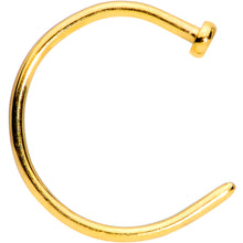Load image into Gallery viewer, 20G 3/8 Gold Tone PVD Implant Grade Titanium Disc Nose Hoop