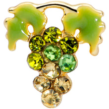 Load image into Gallery viewer, 16G 5/16 Green Gem Gold Tone Bunch of Grapes Labret Monroe Tragus
