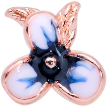 Load image into Gallery viewer, 16G 1/4 Rose Gold Tone Tropical Flower Cartilage Tragus
