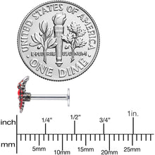Load image into Gallery viewer, 16G 5/16 Atlantic Red Lobster Labret Monroe Tragus