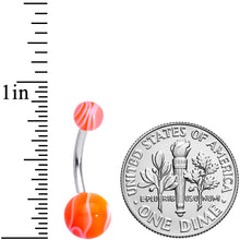 Load image into Gallery viewer, Marble Print Tropical Paradise Bell Ring
