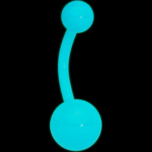 Load image into Gallery viewer, Blue Glow in the Dark Effect Belly Ring