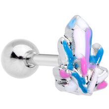 Load image into Gallery viewer, 16G 1/4 Pink White Geology Cartilage Tragus Earring
