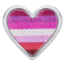Load image into Gallery viewer, 16G 1/4 Lesbian Pride Heart Cartilage Tragus Earring