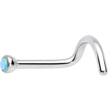 Load image into Gallery viewer, 18G Aurora 2mm Grade 23 Titanium Press Fit Left Nose Ring Screw
