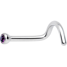 Load image into Gallery viewer, 18G Hot Pink 2mm Grade 23 Titanium Press Fit Left Nose Ring Screw