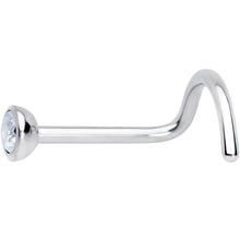Load image into Gallery viewer, 20G Clear 2.5mm Grade 23 Titanium Press Fit Left Side Nose Screw