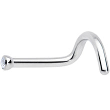 Load image into Gallery viewer, 18G Clear 1.5mm Grade 23 Titanium Press Fit Left Side Nose Screw