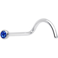 Load image into Gallery viewer, 20G Blue 2mm Grade 23 Titanium Press Fit Left Side Nose Screw
