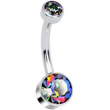 Load image into Gallery viewer, Vitrail 6mm Titanium Internal Thread Belly Ring Created with Crystals