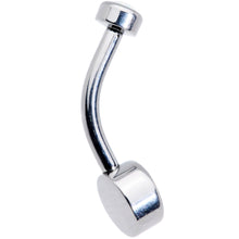Load image into Gallery viewer, White Synthetic Opal Grade 23 Titanium Internal Thread Duo Belly Ring