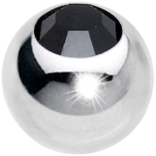 Load image into Gallery viewer, 16G Black Gem 3mm Replacement Ball End