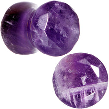 Load image into Gallery viewer, 0G Purple Amethyst Saddle Plug Set
