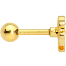 Load image into Gallery viewer, 16G 1/4 Gold Tone Shamrock St Patricks Day Cartilage Tragus