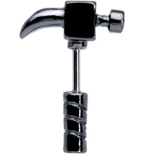 Load image into Gallery viewer, 16G 1/4 Black Claw Hammer Cartilage Tragus
