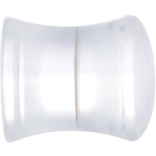 Load image into Gallery viewer, Clear Blue Acrylic Lotus Flower Saddle Plug Set