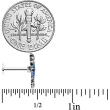 Load image into Gallery viewer, 16G 5/16 Nautical Seahorse Labret Monroe Tragus