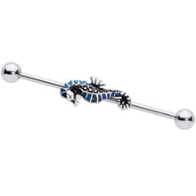 Load image into Gallery viewer, 14G Nautical Seahorse Industrial Barbell 38mm