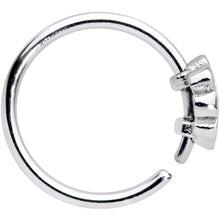 Load image into Gallery viewer, 20G 5/16 Rainbow Hippie Flower Nose Hoop