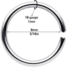 Load image into Gallery viewer, 18G 5/16 Black Gold Tone Anodized Seamless Circular Ring Set of 12