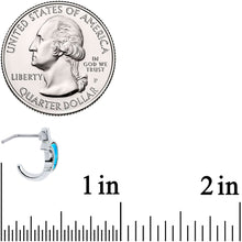 Load image into Gallery viewer, 20G 5/16 Faux Turquoise Crescent Moon Faux Hoop L Shape Nose Ring