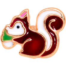 Load image into Gallery viewer, 16G 1/4 Rose Gold Tone Snacking Squirrel Cartilage Tragus Earring