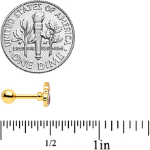 Load image into Gallery viewer, 16G 1/4 Gold Tone Snacking Squirrel Cartilage Tragus Earring