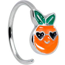 Load image into Gallery viewer, 20G 5/16 Citrus Fun Orange Fruit Nose Hoop