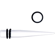 Load image into Gallery viewer, 0G Clear Acrylic Straight Taper Set