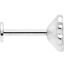 Load image into Gallery viewer, 16G 5/16 Rainbow Hippie Flower Cartilage Labret Monroe Tragus