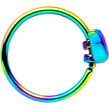 Load image into Gallery viewer, 20G 5/16 Rainbow Bird Nose Hoop