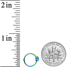 Load image into Gallery viewer, 20G 5/16 Rainbow Bird Nose Hoop