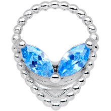 Load image into Gallery viewer, Aqua Gem Alien Barbell Tongue Ring