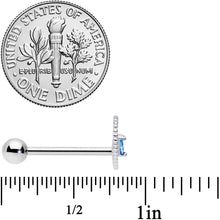 Load image into Gallery viewer, Aqua Gem Alien Barbell Tongue Ring