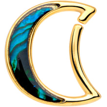 Load image into Gallery viewer, 16G 3/8 Gold Tone Moon Sea Right Ear Closure Ring