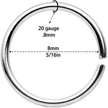 Load image into Gallery viewer, 20G 5/16 Black Gold Tone Anodized Seamless Circular Ring Set of 12