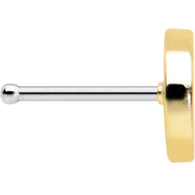 Load image into Gallery viewer, 20G 1/4 Clear Gem Gold Tone Orange Tasty Fruit Nose Bone