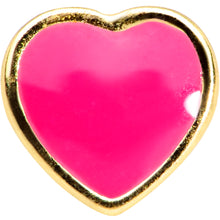 Load image into Gallery viewer, 20G 5/16 Red Heart Valentines Day Nose Bone