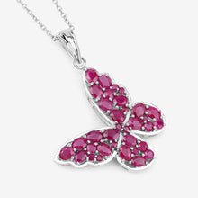 Load image into Gallery viewer, 4.72 Carat Genuine Ruby .925 Sterling Silver Pendant