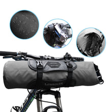 Load image into Gallery viewer, Bike Front Tube Bag Waterproof Bicycle Handlebar Basket Pack Cycling Front Frame Bicycle Accessories Waterproof Handlebar Bags Bike packing Bags Front Packs For Road Bicycles Bike Packing Accessories