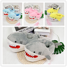 Load image into Gallery viewer, Warm Shark Womens Home Slippers Fashion Plush Winter Funny Elegant Women Slippers Cute Cartoon Shark Indoor Warm Home Cotton Slippers