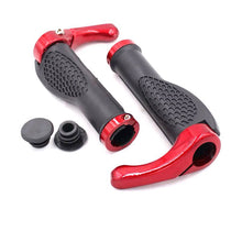 Load image into Gallery viewer, Bicycle Grip Handlebar End Cap Aluminium Alloy Lock Mountain Handle Bar Grip Bike Anti-Skid Rubber Bicycle Skid-Proof Grips New Generation Bike Handlebar Grip Soft Gel Inserts Shock Resistance Ergonomics Comfort Design
