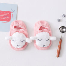 Load image into Gallery viewer, 1 Pair Cartoon Cotton Baby Rubber Sole Anti Slip Floor Socks For Newborn Girls And Boys Kids