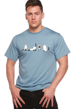 Load image into Gallery viewer, Halloween Cats Men's Bamboo Viscose/Organic Cotton Short Sleeve Graphic T-Shirt