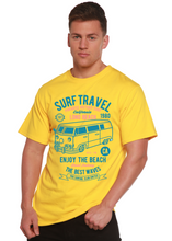 Load image into Gallery viewer, Surf Travel Spun Bamboo® Men's Bamboo Viscose/Organic Cotton Short Sleeve Graphic T-Shirt