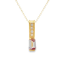 Load image into Gallery viewer, Created Alexandrite Fashion Pendants 10KT Yellow Gold