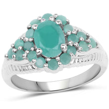 Load image into Gallery viewer, 2.13 Carat Genuine Emerald .925 Sterling Silver Ring
