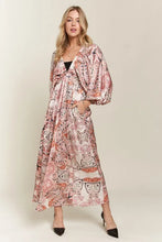 Load image into Gallery viewer, Printed V-Neck Batwing Sleeve Summer Dress For Women β Vibrant Print, Chic & Relaxed, Flattering, Effortlessly Stylish